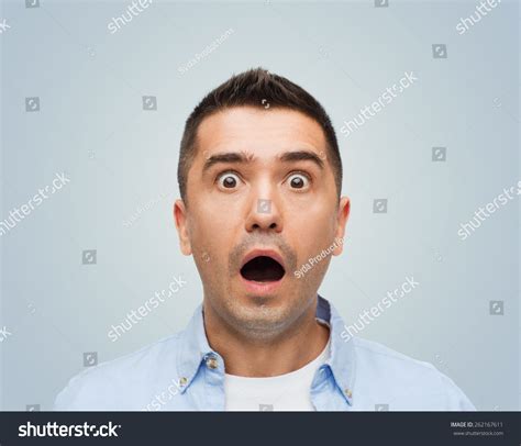 Fear Emotions Horror People Concept Scared Stock Photo 262167611