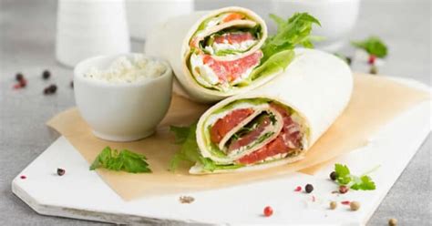 Wrap au saumon et avocat Recette régime Recette par Plat et recette