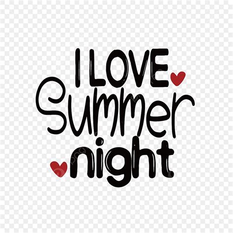 Summer Svg Vector Design Images Summer Night Love Hand Painted Black