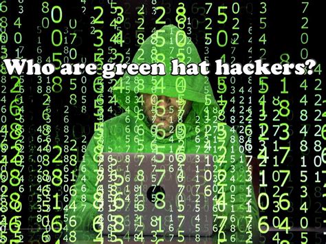 Who Are Green Hat Hackers What Are The Characteristics Of Green Hat