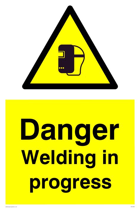Welding In Progress From Safety Sign Supplies