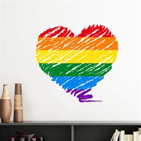 Lgbt Stippling Rainbow Gay Lesbian Transgender Bisexuals Support Heart