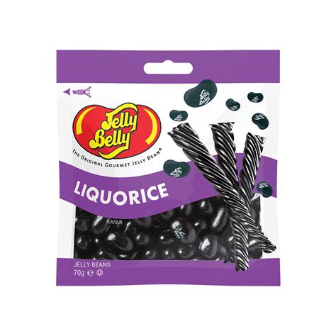 jelly belly licorice 70g bag sugar station®