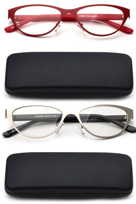 Newbee Fashion 2 Packs Women Reading Glasses Premium High Quality Cat Eye Reading Glasses For