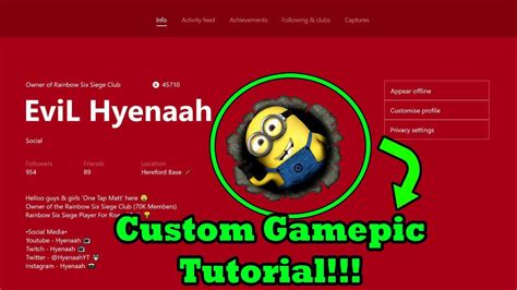 How To Get A Custom Xbox One Gamerpic Xbox One Insider Alpha Ring Youtube
