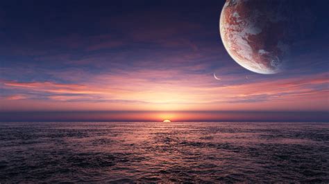 50 Imágenes Para Fondo De Escritorio Hd Planets Wallpaper Sunset