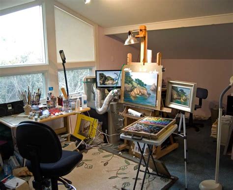 Timon Sloane Luminous Landscape Paintings Studio Painting Process
