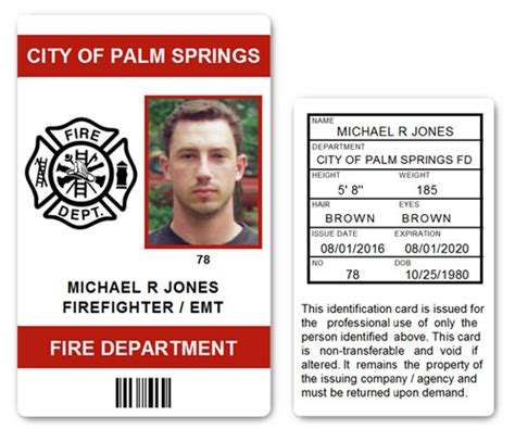 Watch out for more payment methods and the best deals. Fire Department EMT PVC ID Card