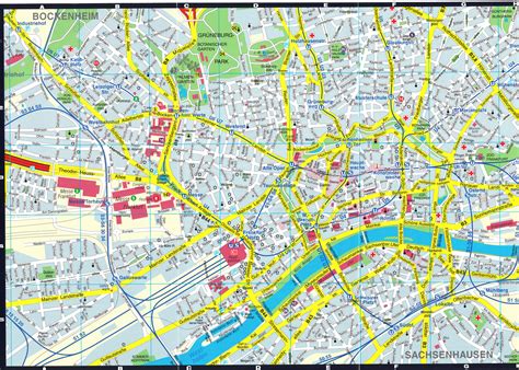 Frankfurt Map Frankfurt Am Main Germany City Center ~ Mapnation