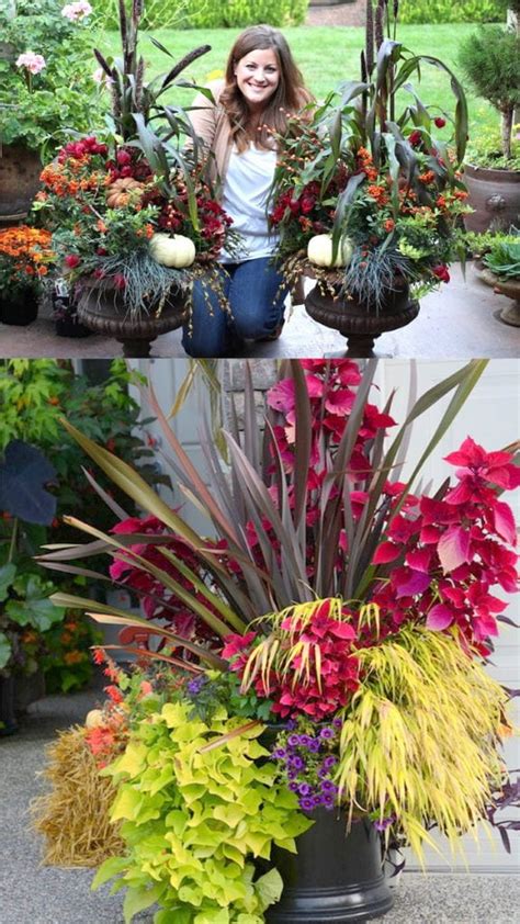 32 Beautiful Fall Planters For Easy Outdoor Decorations A Piece Of