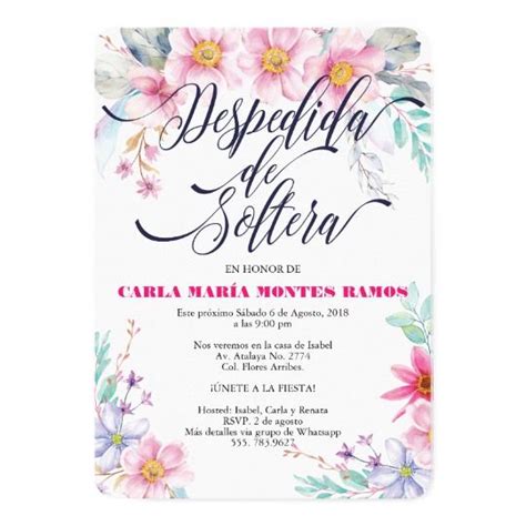 despedida de soltera invitation en español invitation in 2021 invitations rsvp