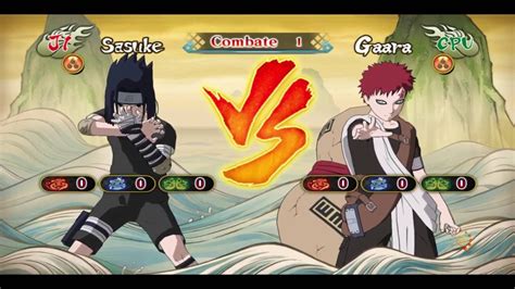 Examen Chunin Sasuke Vs Gaara Naruto Shippuden Ultimate Ninja Storm