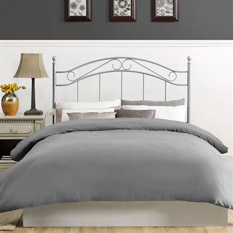 Mainstays Fullqueen Metal Headboard With Delicate Detailing Pewter