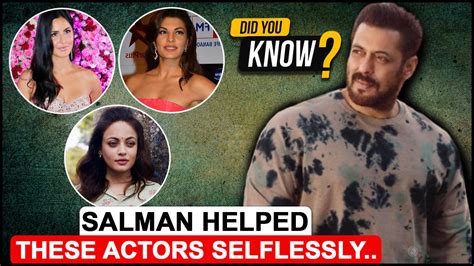 Did You Know Salman Khan Selflessly Helped These One News Page Video
