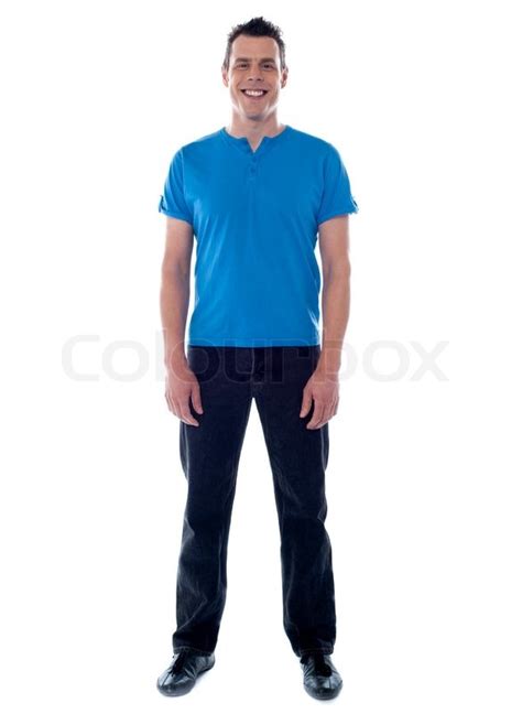 Full Length Portrait Of Casual Young Man Stock Photo Colourbox