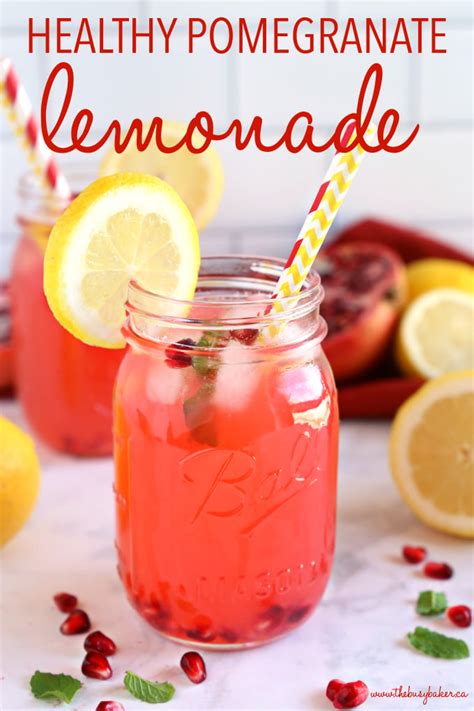 Lemon Ginger Pomegranate Sparkling Juice Recipe