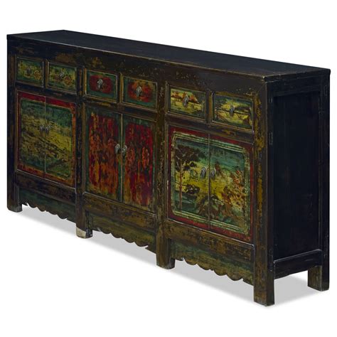 Vintage Elmwood Qing Hai Cabinet China Furniture Online
