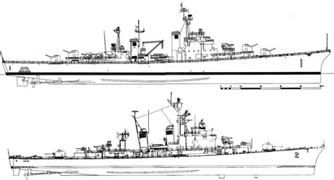 Mitscher Class Destroyers 1952