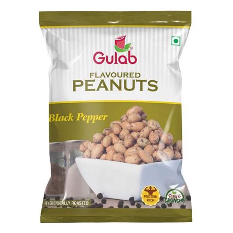 Buy Peanuts Online Black Pepper Spicy Peanuts At Gulab Oils