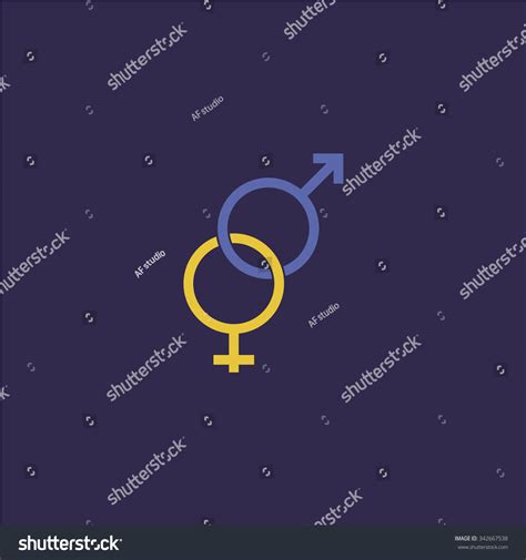 Twisted Male Female Sex Symbol Colorful Stock Illustration 342667538 Shutterstock