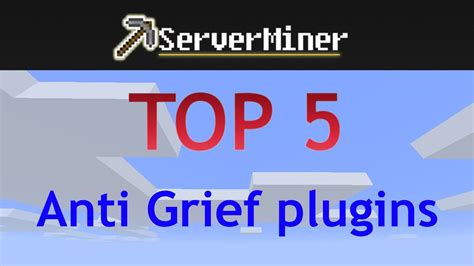 Top 5 Anti Griefing Plugins For Your Bukkit Server Youtube