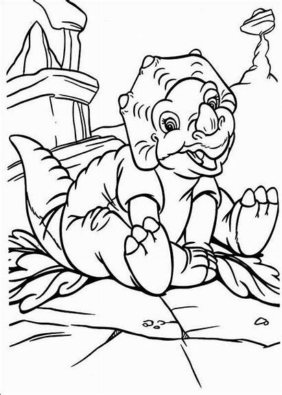Dinosaur Coloring Pages Printable Land Before Dinosaurs