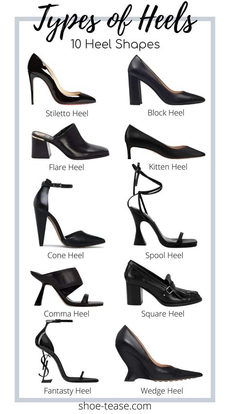 Different Types Of Heels For Women The Ultimate Guide To Heel Styles Heels Heels Boots