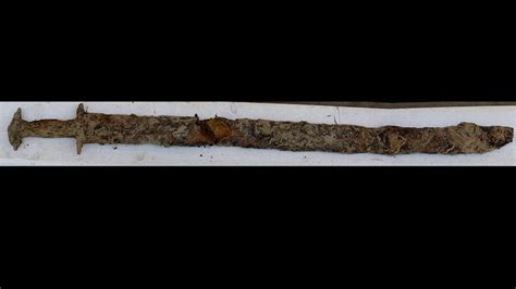 Eight Year Old Girl Finds 1500 Year Old Iron Age Sword In Swedish Lake World News Sky News