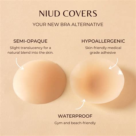 NIUD Nipple Cover Ultra Thin Seamless Waterproof Nipple Sticker