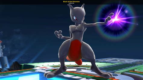 Black And Red Mewtwo Super Smash Bros For Wii U Skins Mewtwo