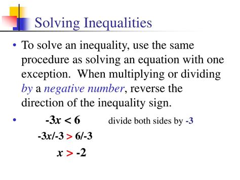 Ppt Solving Inequalities Powerpoint Presentation Free Download Id 949567