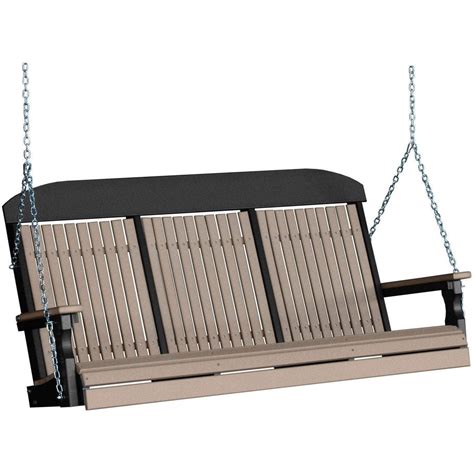 5 Ft Luxcraft Swing Classic Porch Swing With High Back — The Porch Swing Store