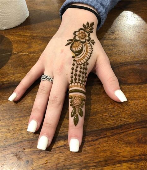 50 Simple One Finger Mehndi Designs K4 Fashion