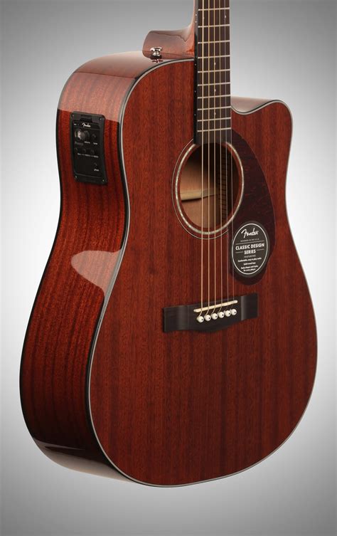 Fender Cd140sce Dreadnought All Mahogany Acoustic Electric Guitar