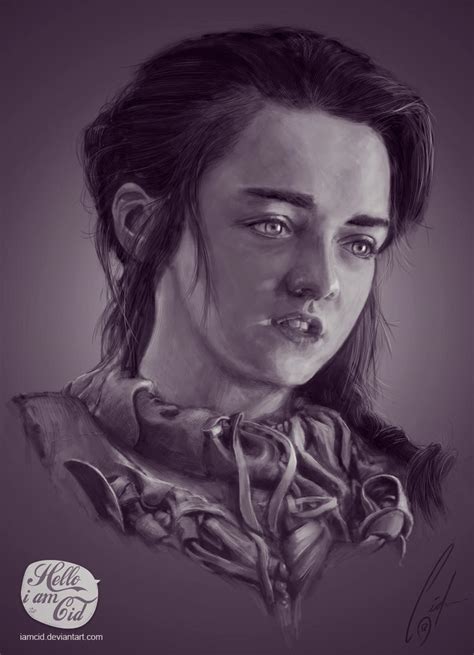 Arya Stark Portrait By Iamcid On Deviantart