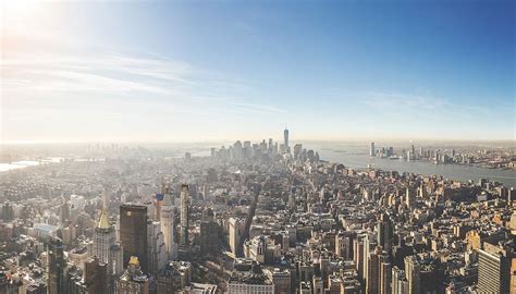 Hd Wallpaper Aerial Photography Of City High Rise Buildings Surrounded