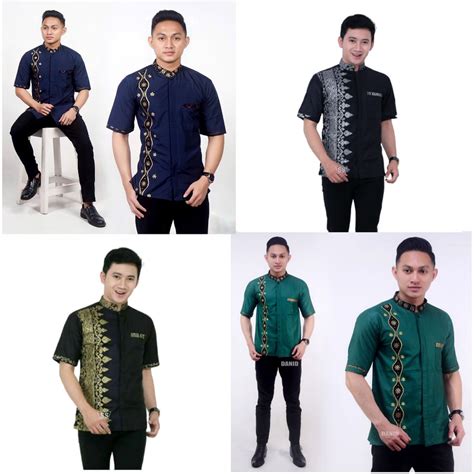 Kemeja Batik Ready Stock Songket Viral Baju Batik Hitam Emas Kemeja Batik Shopee Malaysia