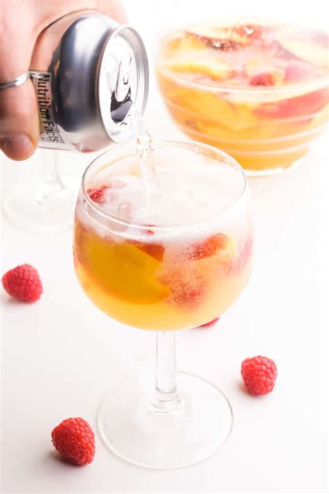 Sparkling Peach Sangria Only 6 Ingredients Namely Marly
