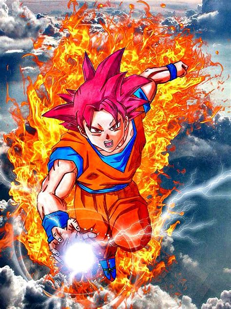 Goku Super Saiyajin Fase Dios Dragon Ball Super Dragon Ball Z Z Arts