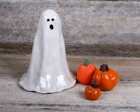 Medium Spooky Ghost Handmade Ceramic Spirit Ghost Figure For Home