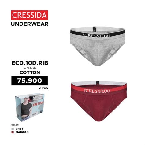 Jual Celana Dalam Cowok Cressida Underwear Original Ecd10drib Katun