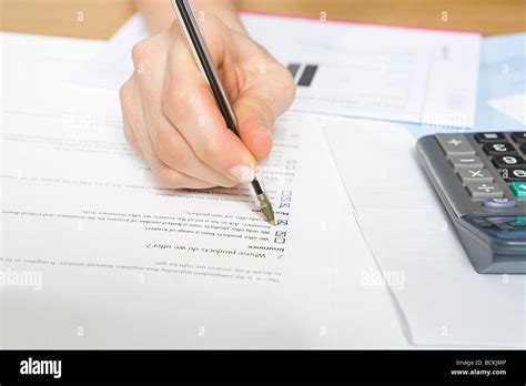 Form Filling High Resolution Stock Photography And Images Alamy