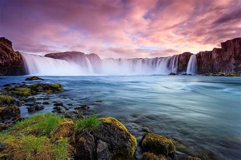 Waterfalls Waterfall Iceland Goðafoss Hd Wallpaper Peakpx