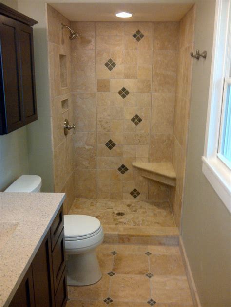 It may require a bit of work on plumbing and cutting down the wasted space. Brookfield Small Bathroom Remodel