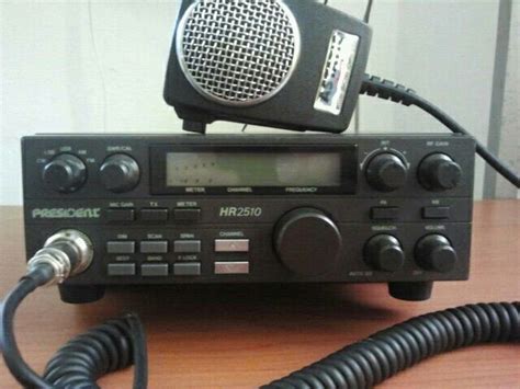 President Hr 2510 With A Astatic D104 M6b Power Mic Cb Radio Ham