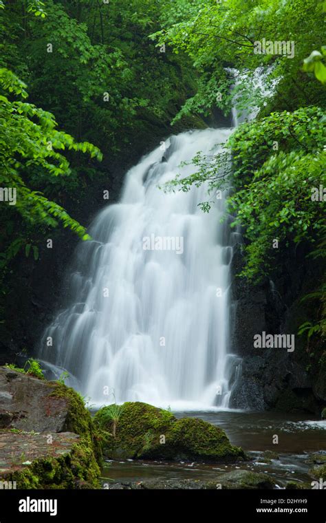 Glenoe Waterfall County Antrim Northern Ireland Stock Photo Alamy