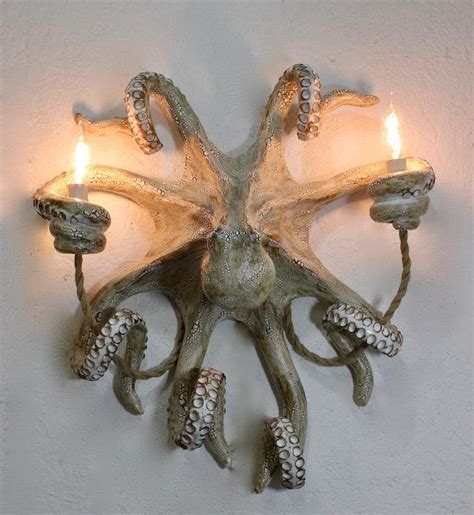 Handmade Octopus Wall Sconce Etsy Octopus Decor Handmade Home