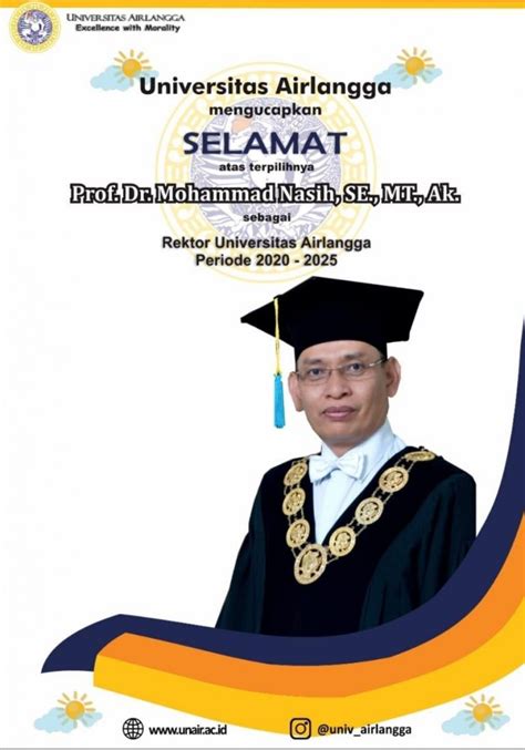 Prof Nasih Kembali Terpilih Jadi Rektor Unair Secara Aklamasi