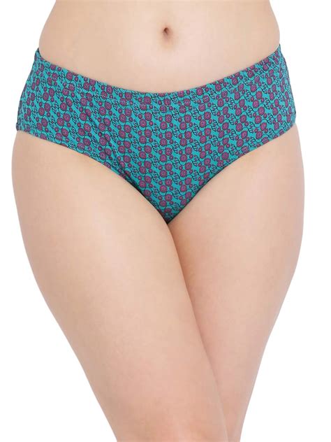 Buy Clovia Women S Cotton Mid Waist Printed Hipster Panty With Inner