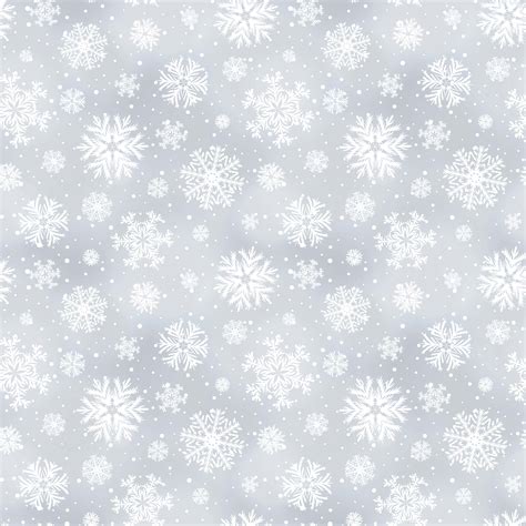 Vector Soft Winter Seamless Pattern Background With Snowflakes Wvez